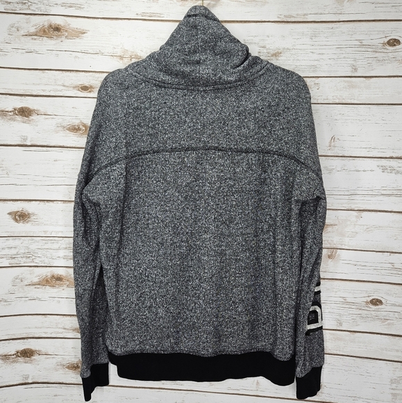 Pink Victoria Secret Cowl Neck Drawstring Bling Logo Sweater Small - Picture 6 of 7